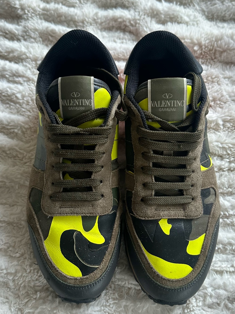 Valentino Garavani Rockstud Camouflage Sneakers